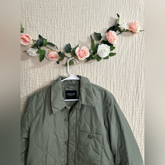 Everlane Men’s Renew Quilted Liner Jacket in Dark Sage Green Xs - Picture 4 of 6